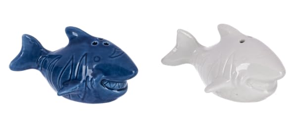 perfectly shaped salt & pepper shaker sets (shark salt & pepper shaker set (5.4cm))