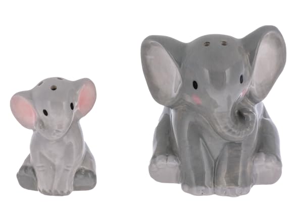perfectly shaped salt & pepper shaker sets (stacking salt & pepper shakers elephant (8.3 cm))