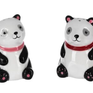 Perfectly Shaped Salt & Pepper Shaker Sets - (Panda Salt & Pepper Shakers (8cm))