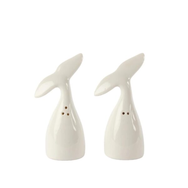 whale tail ceramic salt and pepper shakers set of 2