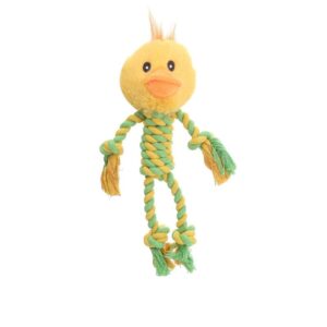 Animal Head Strong Chewing Rope Dog Chew Toy, Duck