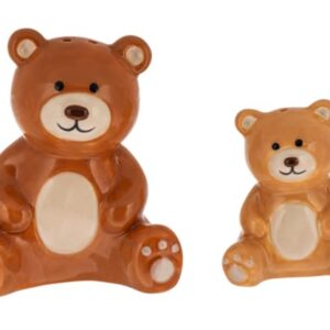 perfectly shaped salt & pepper shaker sets (stacking salt & pepper shakers teddy bear (8.5cm))
