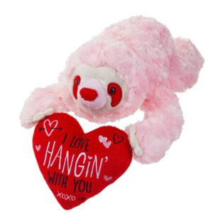 soft beautiful love plush decors by giftcraft (hanging with you sloth)