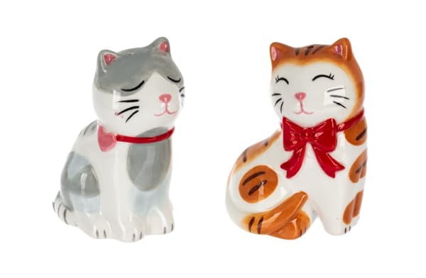 perfectly shaped salt & pepper shaker sets (cat salt & pepper shakers (8.5cm))