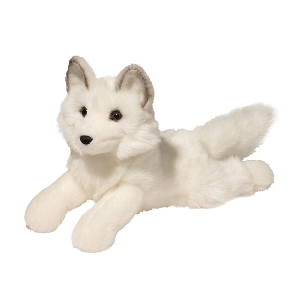 yuki arctic fox from douglas great as a gift perfect room décor item 14 inches long with tail (36 cm)