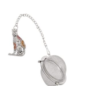 ganz cat charming tea infuser with enameling