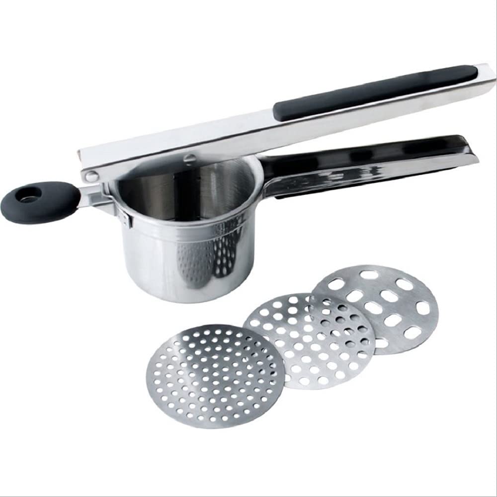 Stainless Steel Potato Ricer and Masher, Makes Light and Fluffy Mashed Potato Perfection, Baby Food, Adult Food Processor