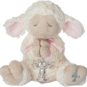 Christian Ceremony Special Occasion Gift - Christening Baptism Birthday Gift Crib Decor (Baptism-Pink)