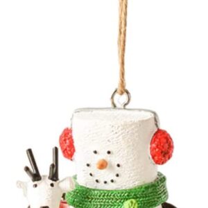ganz s'mores reindeer feed with reindeer christmas ornament 2.6 inch multicolor
