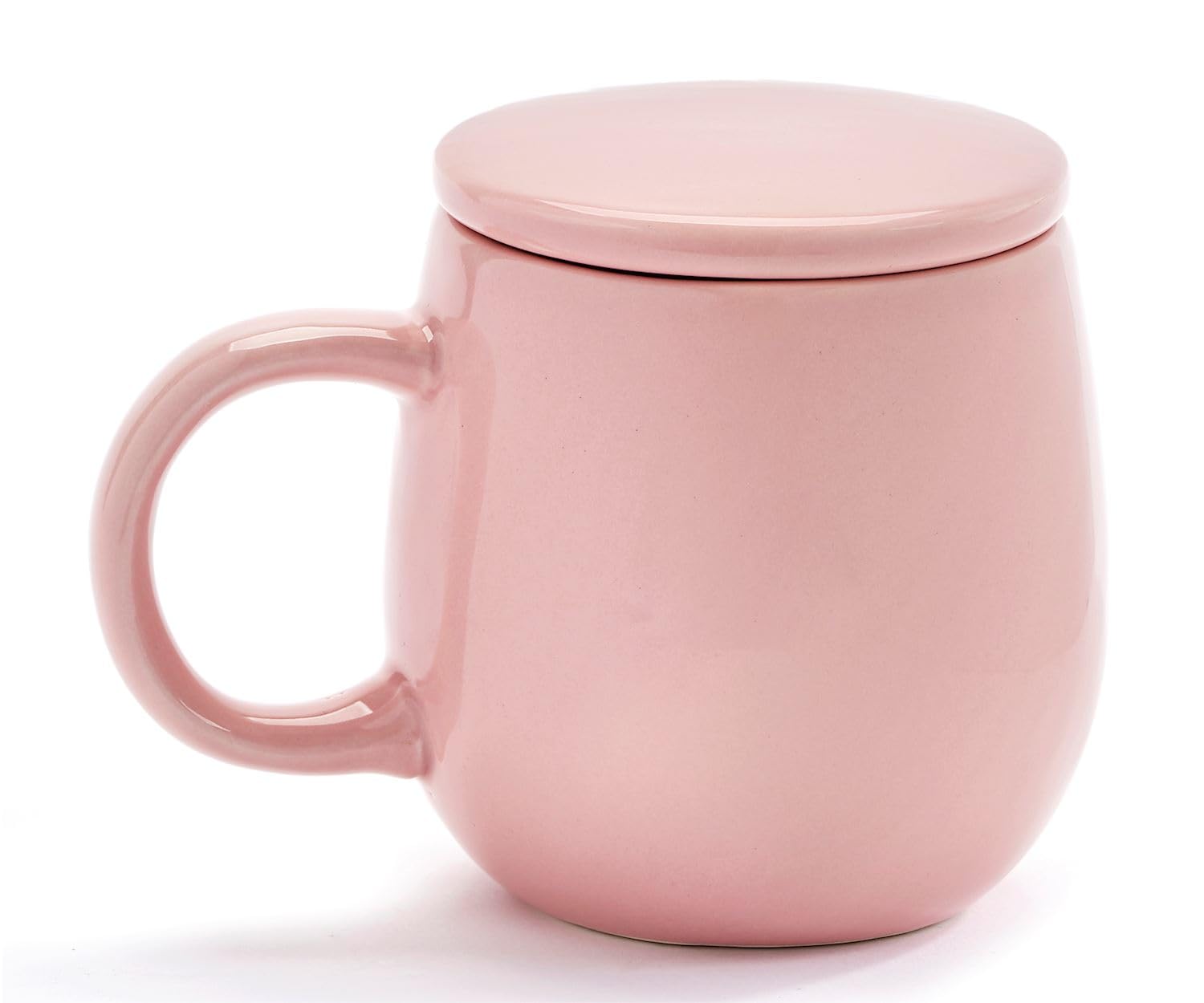unique ceramic mug perfect for coffee, latte, tea canadian gift made by yes designs (cute pink mug w/lid) unique ceramic mug perfect for coffee, latte, tea canadian gift made by yes designs (cute pink mug w/lid)