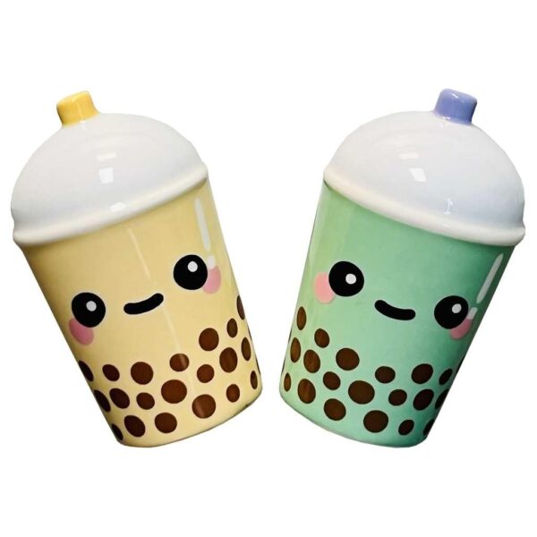 Exquisite Novelty Salt & Pepper Set By Streamline Imagined (Salt & Pepper Set Boba Tea)