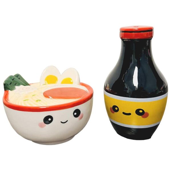 exquisite novelty salt & pepper set by streamline imagined (salt & pepper set ramen noodle)