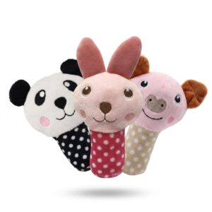 3 pack pet toy bite resistant plush for puppies, dogs