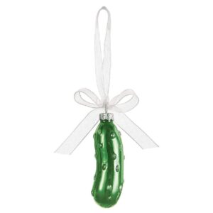 ganz pickle ornament in gift box, glass