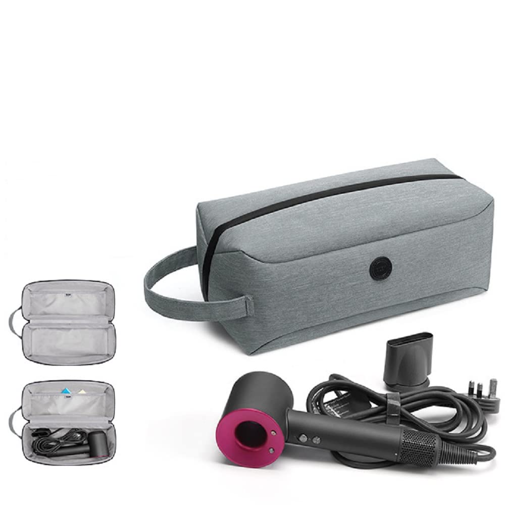 storage travel case bag compatible with dyson airwrap & curling iron, portable hair dryer carrying bag waterproof storage compatible with dyson supersonic styler attachments protection (grey boxy) storage travel case bag compatible with dyson airwrap & curling iron, portable hair dryer carrying bag waterproof storage compatible with dyson supersonic styler attachments protection (grey boxy)