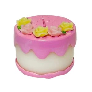 Cake Shaped Decorative Scented-Candls By StreamlineImagined, Pinkish