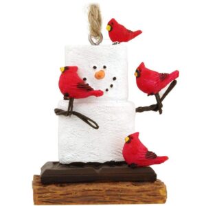 s'mores with cardinals ornament