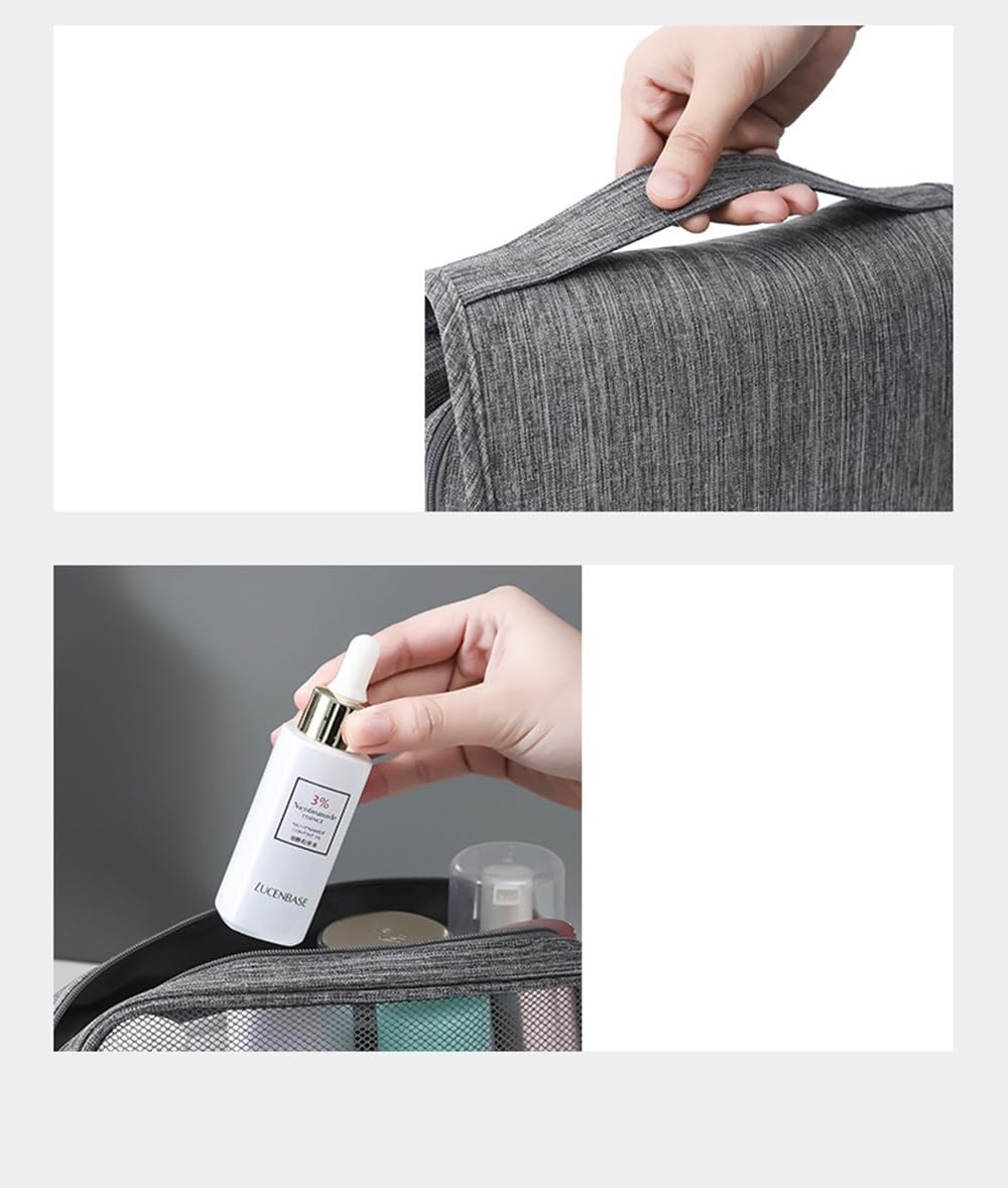 classier hanging toiletry bag for travel, large capacity, 23x19cm classier hanging toiletry bag for travel, large capacity, 23x19cm