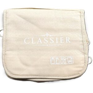 Classier Hanging Toiletry Bag for Travel, Large Capacity, 23x19cm