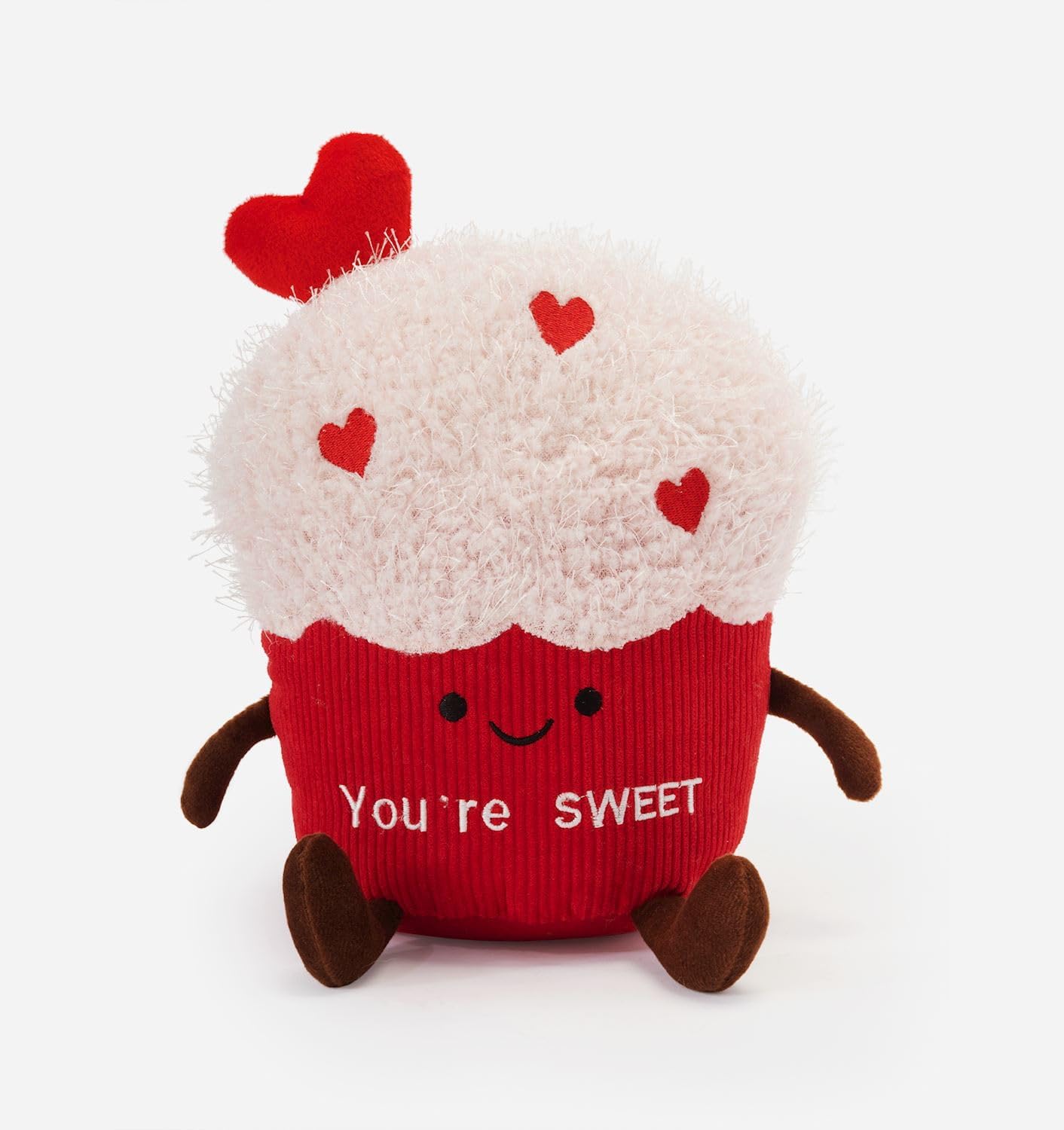 soft beautiful love plush decors by giftcraft (10 inches cupcake)