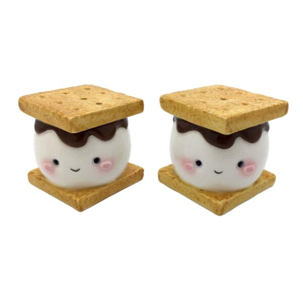 Marshmallow Smores Salt and Pepper Shaker Set Ceramic