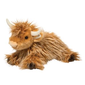 wallace dlux highland cow from douglas loved by all ages perfect room décor item 16 inches long (41 cm)