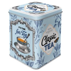 Nostalgic-Art 31302 Classic Tea Container, 7,5x7,5x9,5 cm, Colourful