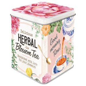 nostalgic art herbal blossom tea 31303 tea container