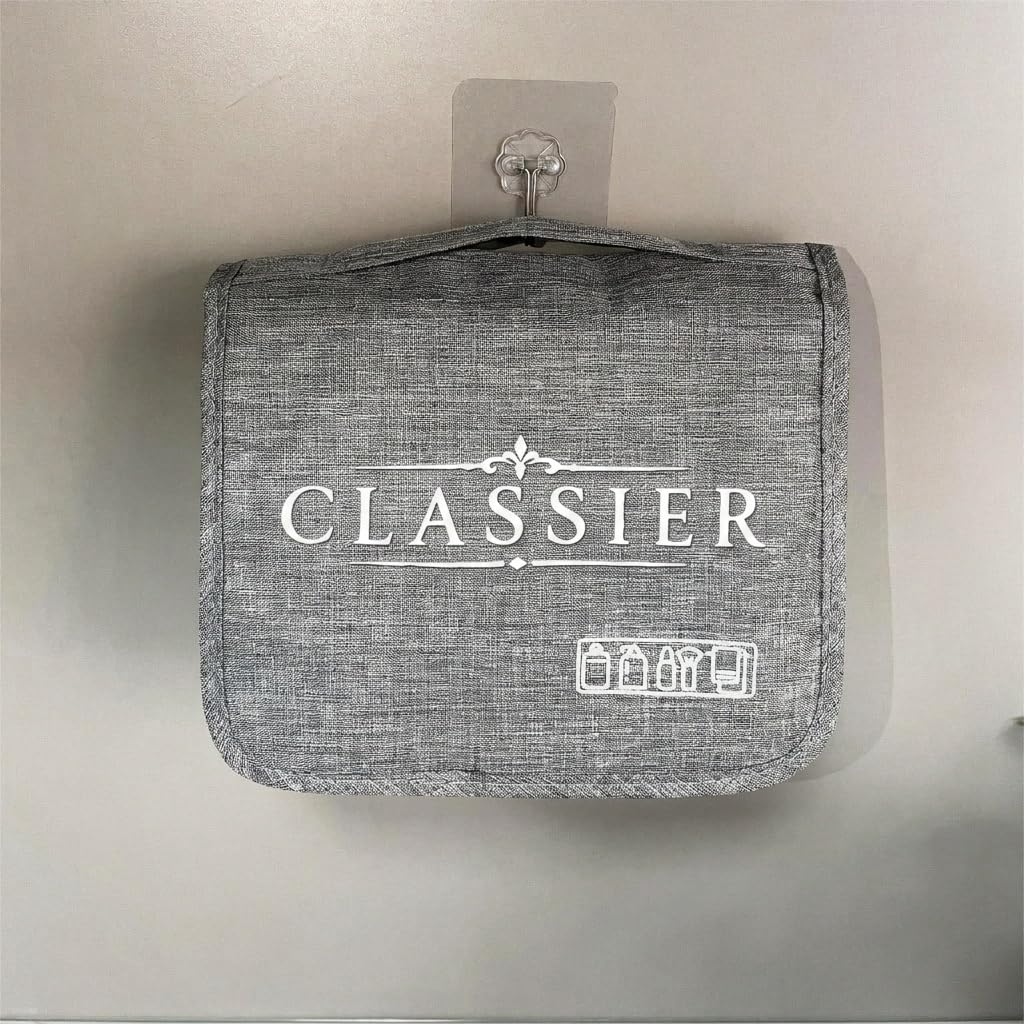 classier hanging toiletry bag for travel, large capacity, 23x19cm classier hanging toiletry bag for travel, large capacity, 23x19cm