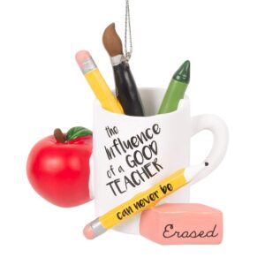midwest cbk 'the influence of a good teacher' novelty ornament resin 3.5"