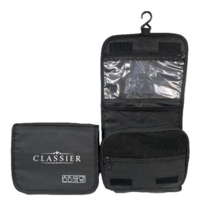 classier hanging toiletry bag for travel, large capacity, 23x19cm