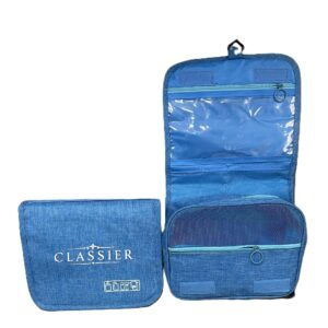 classier hanging toiletry bag for travel, large capacity, 23x19cm