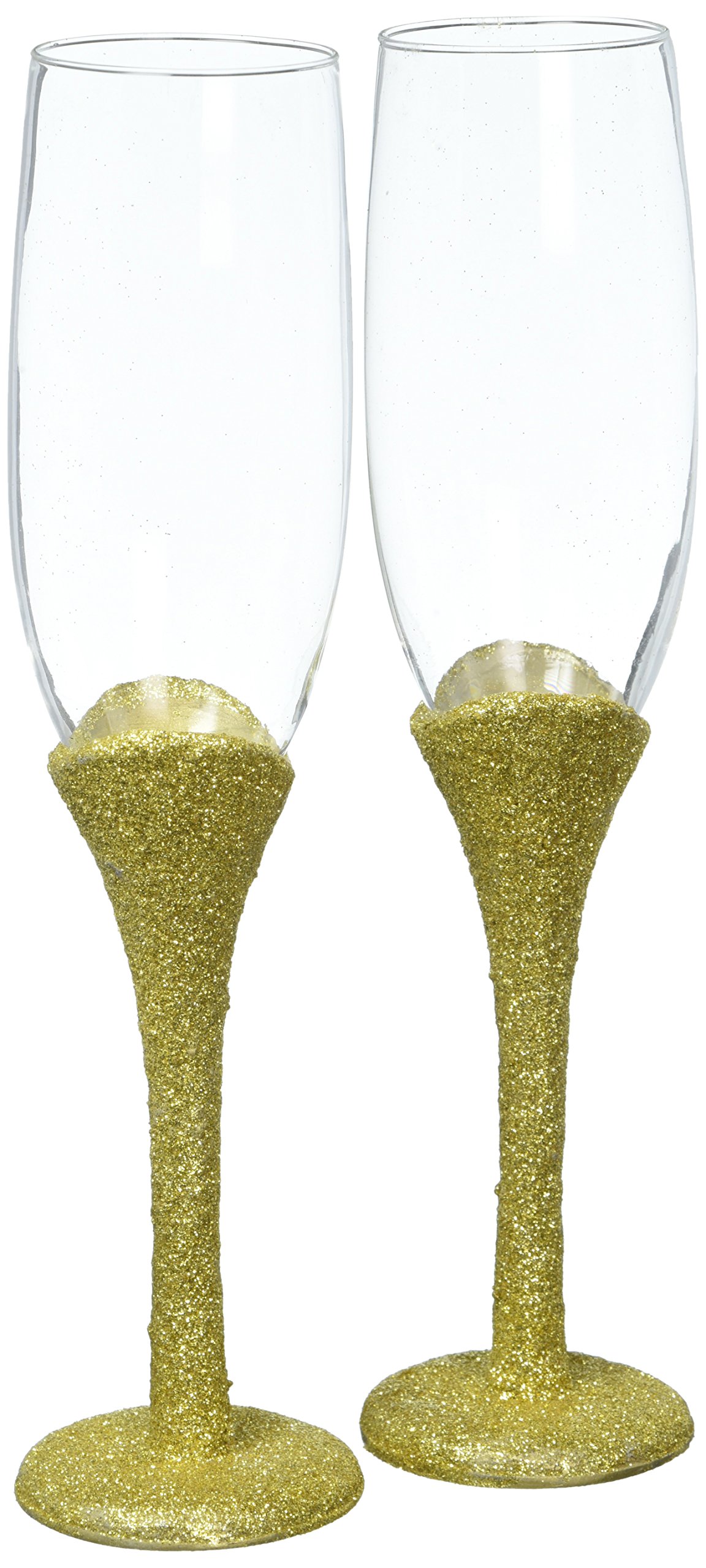 fashioncraft 2471 golden elegance collection toasting glasses (set of 2)
